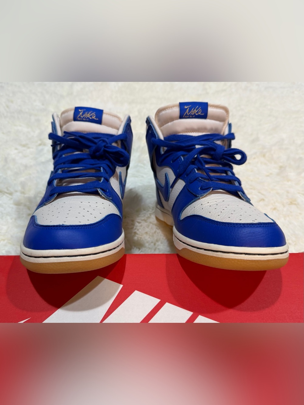 Men’s Nike Dunk High Retro SE Phantom Racer Blue Gum - Size 9.5 - FV6612 - Picture 9 of 10